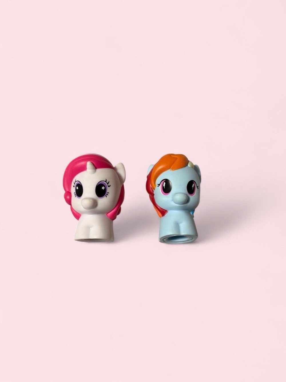 My Little Pony White & Light Blue pinkie pie & rainbow dash play figurines